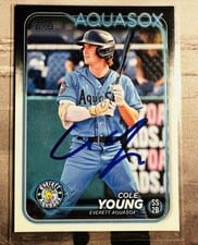 2024 Topps Pro Debut Autographs Cole Young #PD-76 card