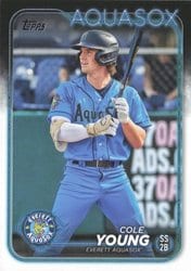 2024 Topps Pro Debut Base Set Cole Young #PD-76 card