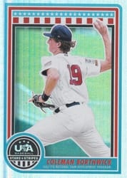 2025 Panini Stars & Stripes Base Set Coleman Borthwick #121 card