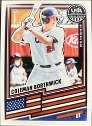 2026 Panini Stars & Stripes Prizm Base Set Coleman Borthwick #170 card