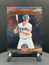 2026 Panini Stars & Stripes Prizm Fireworks Coleman Borthwick #15 card