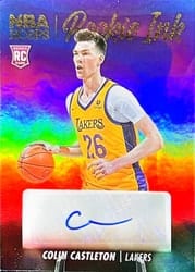 2023-24 Hoops Rookie Ink Colin Castleton #RI-CAS card