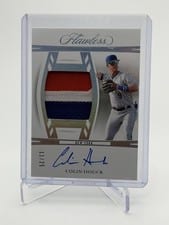 2024 Panini Flawless Draft Patch Autographs Colin Houck #DPA-CH card