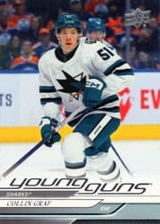 2024-25 Upper Deck Base Set Collin Graf #223 card