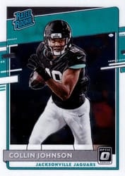 2020 Donruss Optic Base Set Collin Johnson #197 card