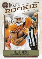 2020 Panini Legacy Base Set Collin Johnson #176 card