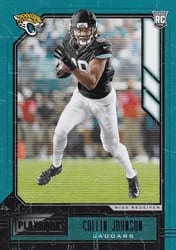 2020 Panini Playbook Base Set Collin Johnson #164 card