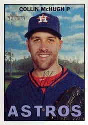 2016 Topps Heritage Base Set Collin McHugh #145 card