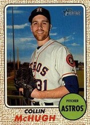 2017 Topps Heritage Base Set Collin McHugh #47 card