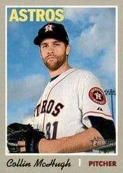 2019 Topps Heritage Base Set Collin McHugh #155 card