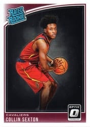 2018-19 Donruss Optic Base Set Collin Sexton #180 card