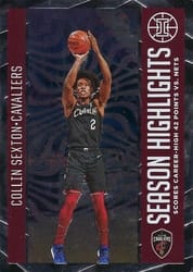 2020-21 Panini Illusions Season Highlights Collin Sexton #6 card