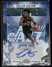 2025-26 Topps Chrome Stratospheric Signatures Collin Sexton #SM-CS card
