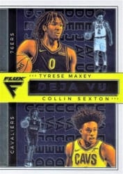 2020-21 Panini Flux Deja Vu Collin Sexton / Tyrese Maxey #26 card