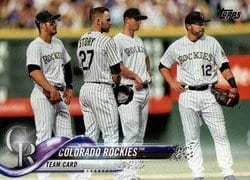 2018 Topps Base Set Colorado Rockies #314 card