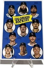 2023 Topps Archives 1969 Team History Postcards Colorado Rockies #H69-COL card