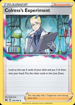 Lost Origin Colress's Experiment #155 card