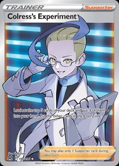 2022 Lost Origin Colress's Experiment #190 card
