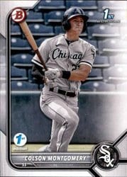 2022 Bowman 1st Edition Base Set Colson Montgomery #BPPF-71 card