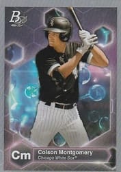 2022 Bowman Platinum Precious Elements Colson Montgomery #PE-4 card