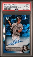 2022 Bowman Sapphire Edition Autographs Colson Montgomery #BSPA-CMY card