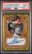 2023 Bowman Sterling Opulence Autographs Colson Montgomery #SOA-CM card