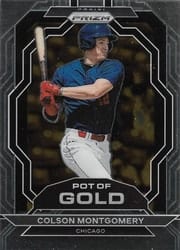 2023 Panini Prizm Pot of Gold Colson Montgomery #PG7 card