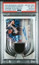 2025 Bowman Chrome Auto Relics Colson Montgomery #BCAR-CMO card