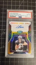 2025 Panini Certified Rookie Roll Call Signatures Colston Loveland #8 card