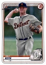 2020 Bowman Draft Base Set Colt Keith #BD-54 card