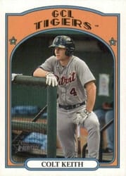 2021 Topps Heritage Minor League Base Set Colt Keith #104 card
