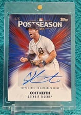 2025 Topps Postseason Performance Autograph Colt Keith #PPA-CK card