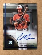2022 Bowman Heritage Chrome Prospect Autographs Colton Cowser #CPA-CC