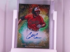 2022 Bowman Inception Primordial Prospects Autographs Colton Cowser #PPA-CC card