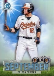 2023 Bowman Sights on September Colton Cowser #SOS-3 card