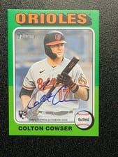2024 Topps Heritage Real One Autograph Colton Cowser #ROA-CC card