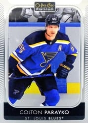 2021-22 O-Pee-Chee Platinum Base Set Colton Parayko #152 card