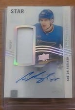 2023-24 Upper Deck Premier Acetate Star Autograph Patch Colton Parayko #AV-CP card