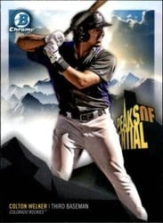 2018 Bowman Chrome Peaks of Potential Colton Welker #PP-CW card