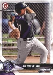 2018 Bowman Prospects Colton Welker #BP39 card