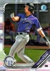 2019 Bowman Chrome Prospects Colton Welker #BCP-65 card