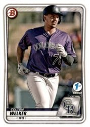 2020 Bowman 1st Edition Base Set Colton Welker #BFE-87 card