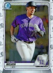 2020 Bowman Chrome Prospects Colton Welker #BCP-87 card