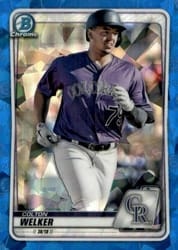 2020 Bowman Sapphire Edition Base Set Colton Welker #BCP-87 card