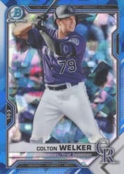 2021 Bowman Sapphire Edition Base Set Colton Welker #BCP-15 card