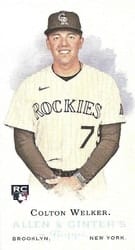 2022 Topps Allen & Ginter Mini Rookie Design Variations Colton Welker #RDV-7 card