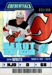 2019-20 Upper Deck Credentials Base Set Colton White #66 card