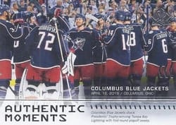 2019-20 SP Authentic Base Set Columbus Blue Jackets #108 card