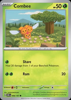 Obsidian Flames Combee #8 card