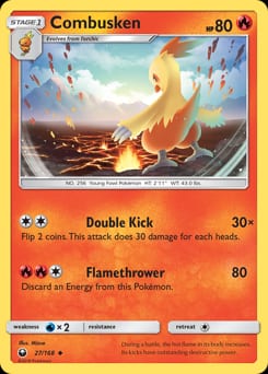 Celestial Storm Combusken #27 card
